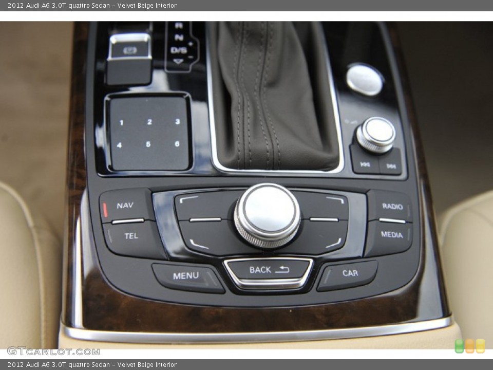 Velvet Beige Interior Controls for the 2012 Audi A6 3.0T quattro Sedan #56941847