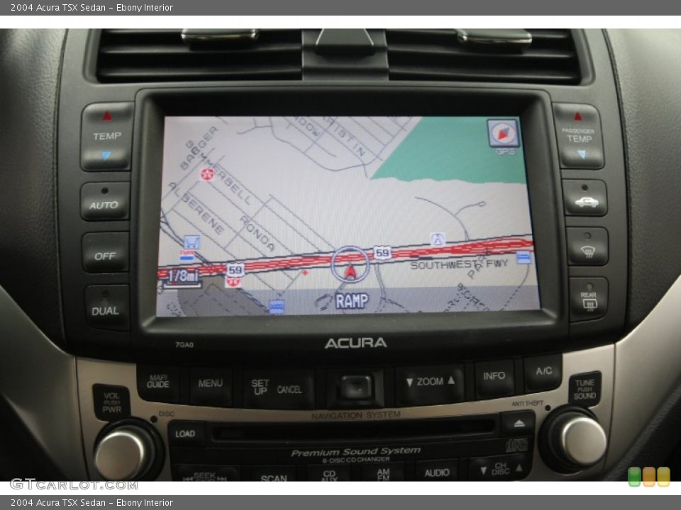 Ebony Interior Navigation for the 2004 Acura TSX Sedan #56943218