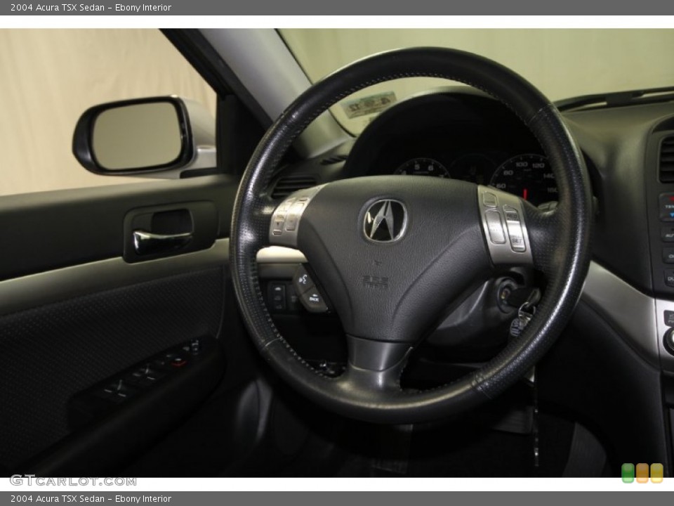 Ebony Interior Steering Wheel for the 2004 Acura TSX Sedan #56943325