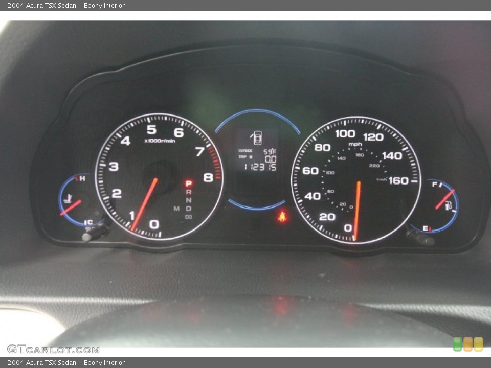 Ebony Interior Gauges for the 2004 Acura TSX Sedan #56943424