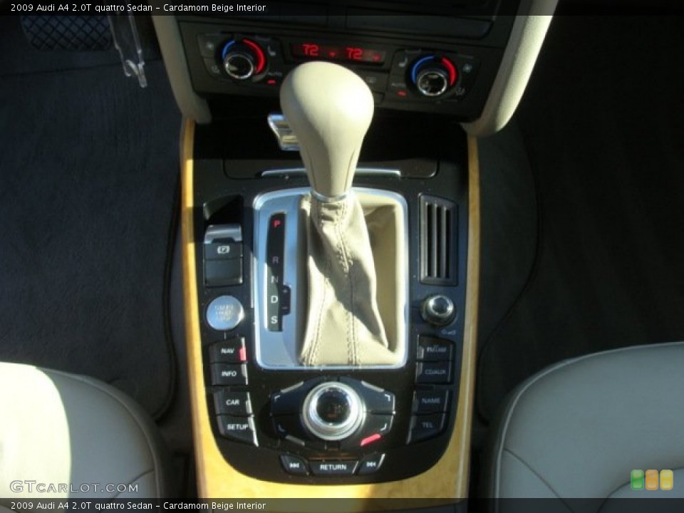 Cardamom Beige Interior Transmission for the 2009 Audi A4 2.0T quattro Sedan #56947856