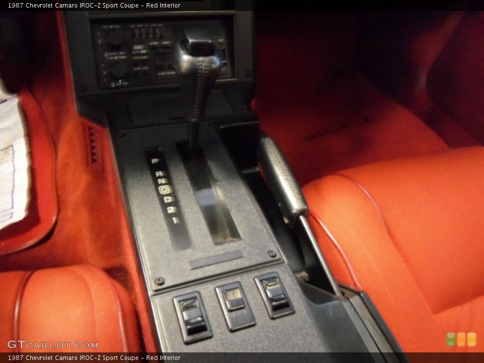 Red Interior Transmission for the 1987 Chevrolet Camaro IROC-Z Sport Coupe #56948624
