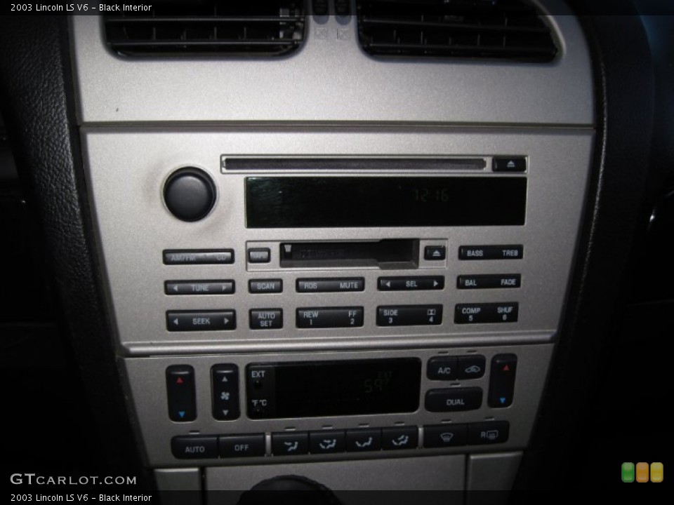 Black Interior Controls for the 2003 Lincoln LS V6 #56948660