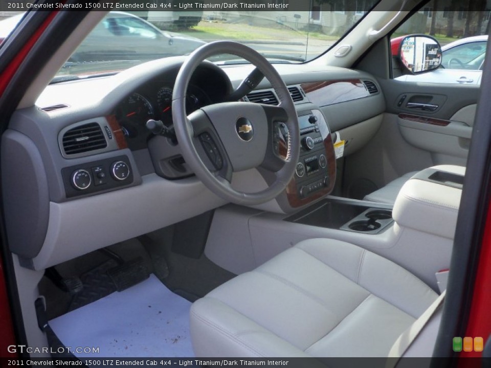 Light Titanium/Dark Titanium Interior Prime Interior for the 2011 Chevrolet Silverado 1500 LTZ Extended Cab 4x4 #56948948