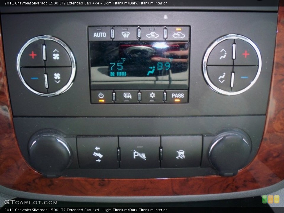 Light Titanium/Dark Titanium Interior Controls for the 2011 Chevrolet Silverado 1500 LTZ Extended Cab 4x4 #56949002