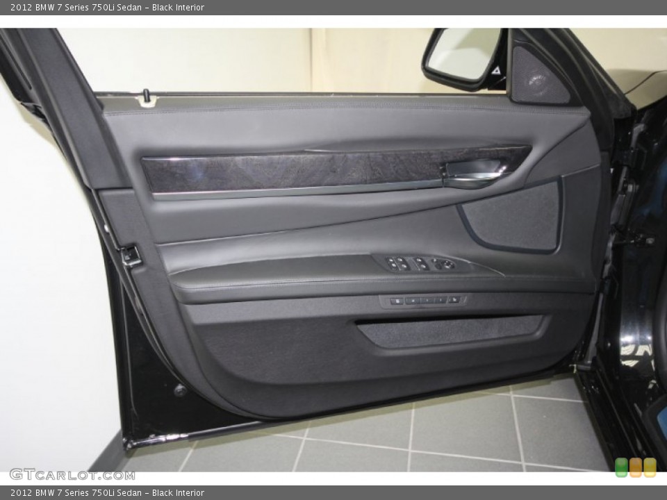 Black Interior Door Panel for the 2012 BMW 7 Series 750Li Sedan #56949656