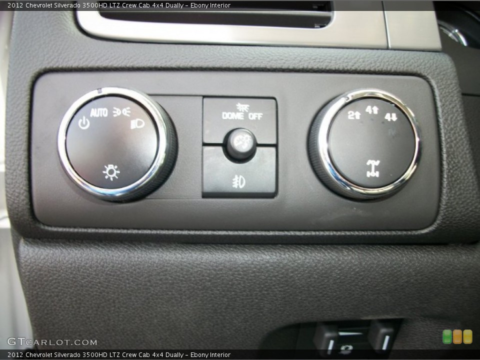 Ebony Interior Controls for the 2012 Chevrolet Silverado 3500HD LTZ Crew Cab 4x4 Dually #56949776