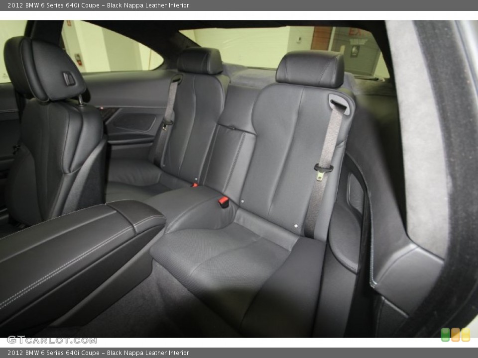 Black Nappa Leather Interior Photo for the 2012 BMW 6 Series 640i Coupe #56949899