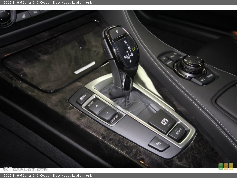 Black Nappa Leather Interior Transmission for the 2012 BMW 6 Series 640i Coupe #56949953