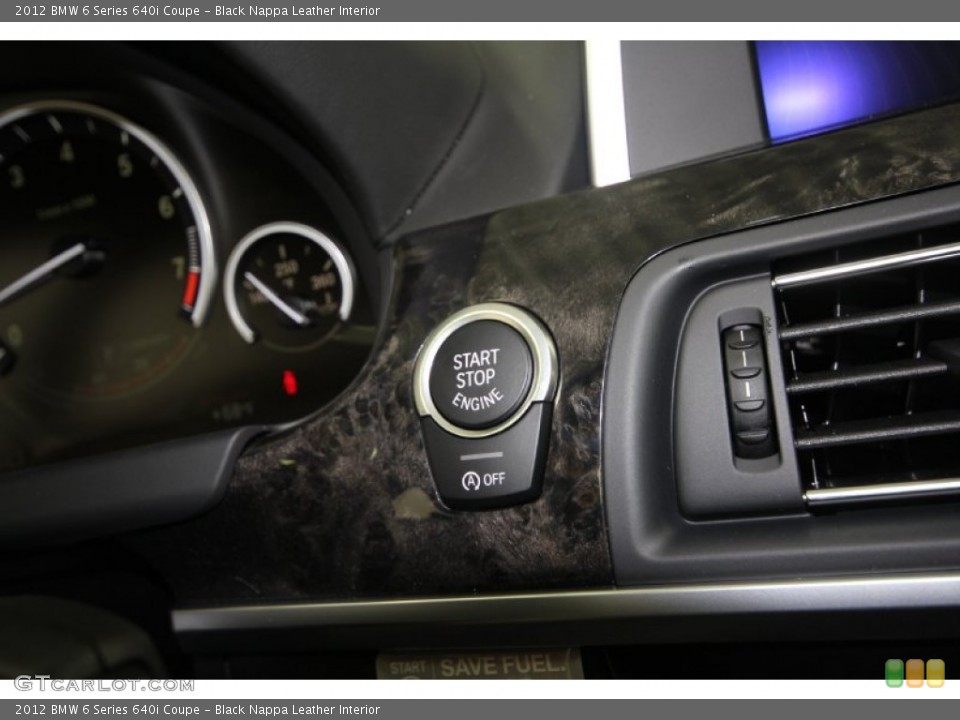 Black Nappa Leather Interior Controls for the 2012 BMW 6 Series 640i Coupe #56949970