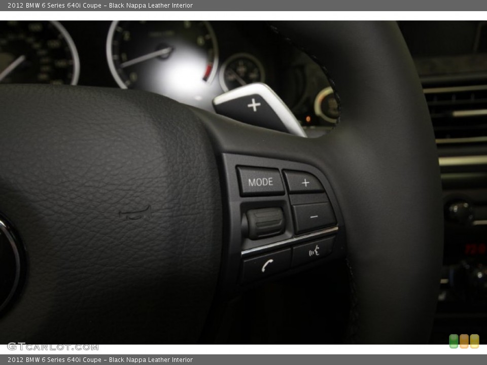 Black Nappa Leather Interior Controls for the 2012 BMW 6 Series 640i Coupe #56949977