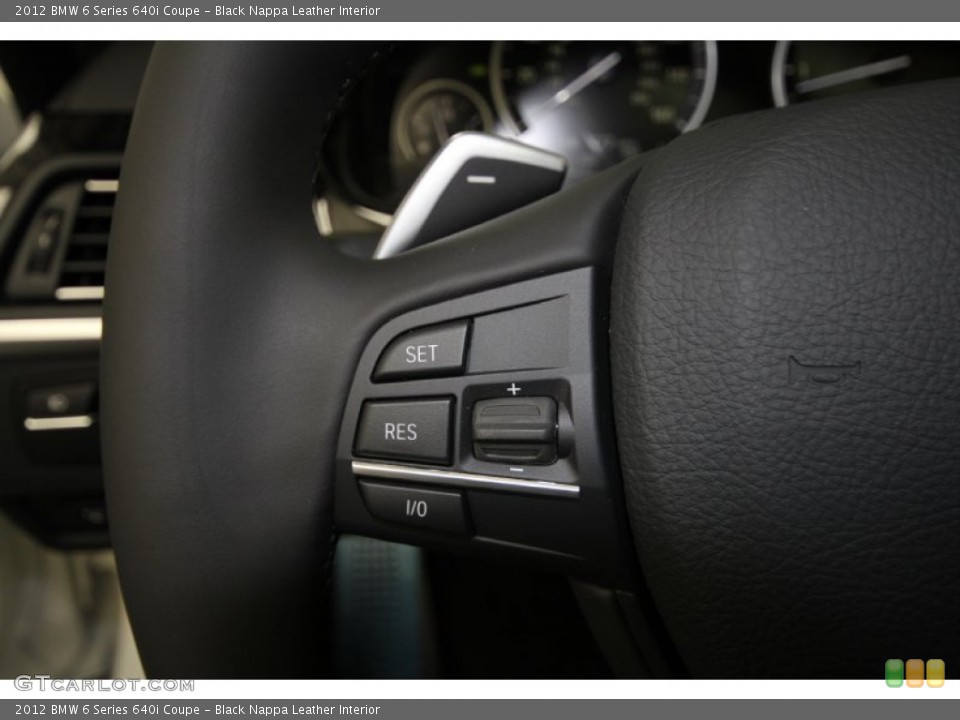 Black Nappa Leather Interior Controls for the 2012 BMW 6 Series 640i Coupe #56949986
