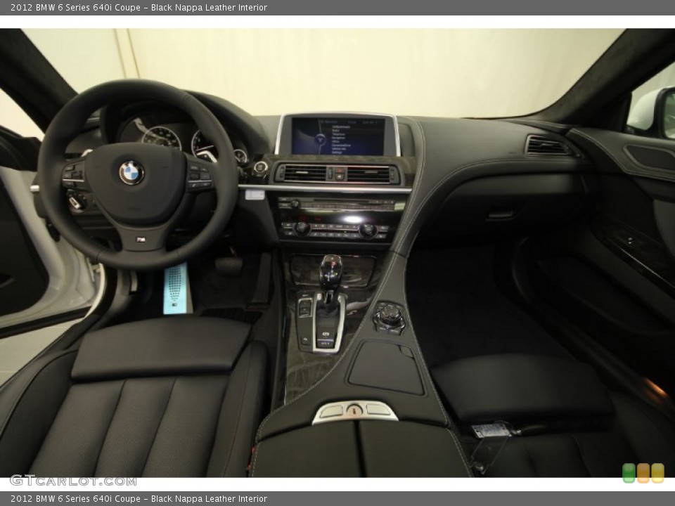 Black Nappa Leather Interior Dashboard for the 2012 BMW 6 Series 640i Coupe #56949995