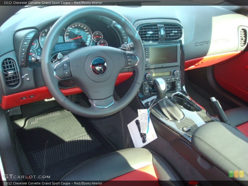 Red/Ebony Interior Dashboard for the 2012 Chevrolet Corvette Grand Sport Coupe #56958707