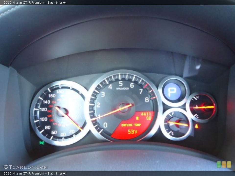 Black Interior Gauges for the 2010 Nissan GT-R Premium #56959748