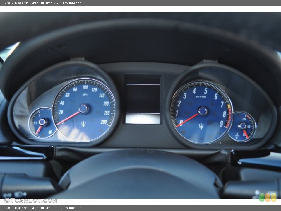Nero Interior Gauges for the 2009 Maserati GranTurismo S #56960105