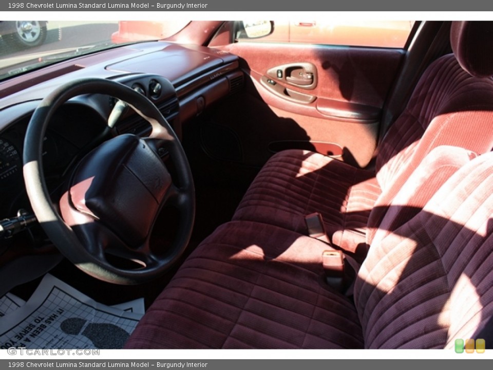 Burgundy Interior Photo for the 1998 Chevrolet Lumina  #56960693