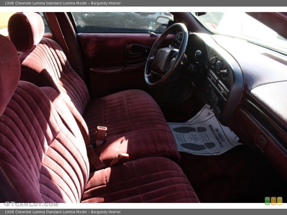 Burgundy Interior Photo for the 1998 Chevrolet Lumina  #56960729