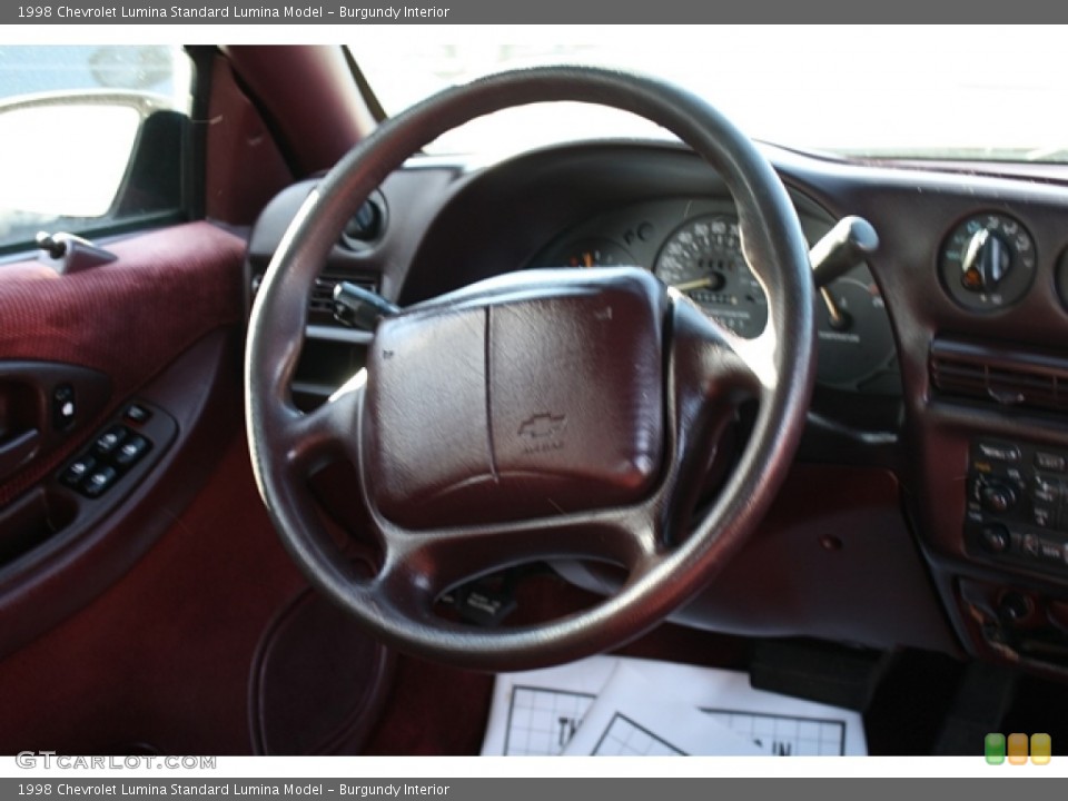 Burgundy Interior Steering Wheel for the 1998 Chevrolet Lumina  #56960786