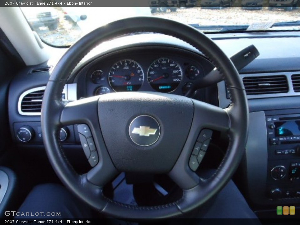 Ebony Interior Steering Wheel for the 2007 Chevrolet Tahoe Z71 4x4 #56961014