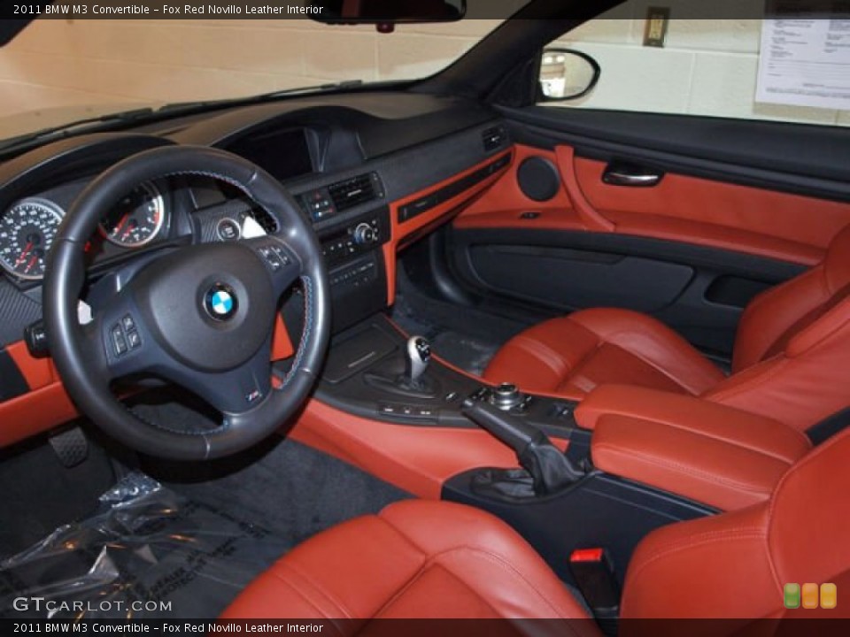 Fox Red Novillo Leather Interior Photo for the 2011 BMW M3 Convertible #56961485