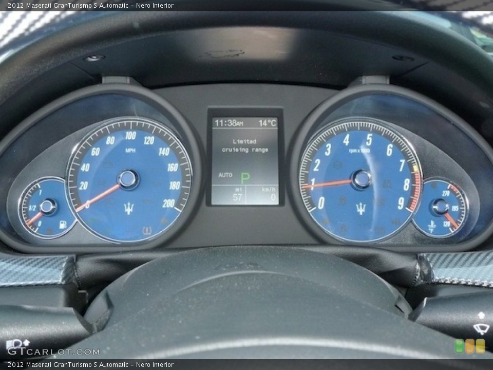 Nero Interior Gauges for the 2012 Maserati GranTurismo S Automatic #56968244