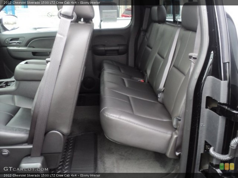 Ebony Interior Photo for the 2012 Chevrolet Silverado 1500 LTZ Crew Cab 4x4 #56968568