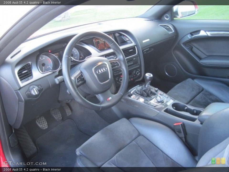 Black 2008 Audi S5 Interiors