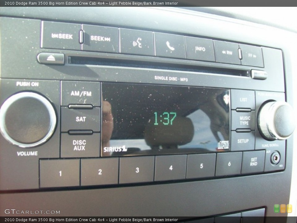 Light Pebble Beige/Bark Brown Interior Audio System for the 2010 Dodge Ram 3500 Big Horn Edition Crew Cab 4x4 #56971680