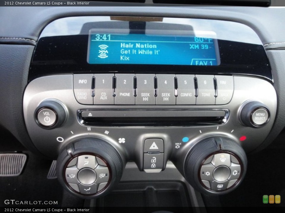 Black Interior Controls for the 2012 Chevrolet Camaro LS Coupe #56974451