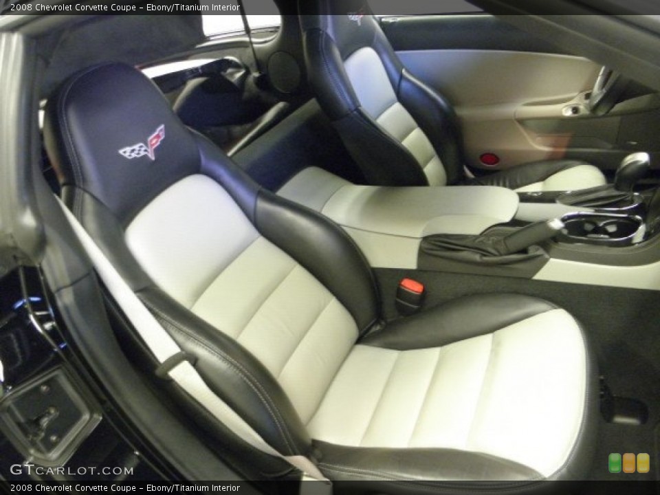 Ebony/Titanium Interior Photo for the 2008 Chevrolet Corvette Coupe #56975360