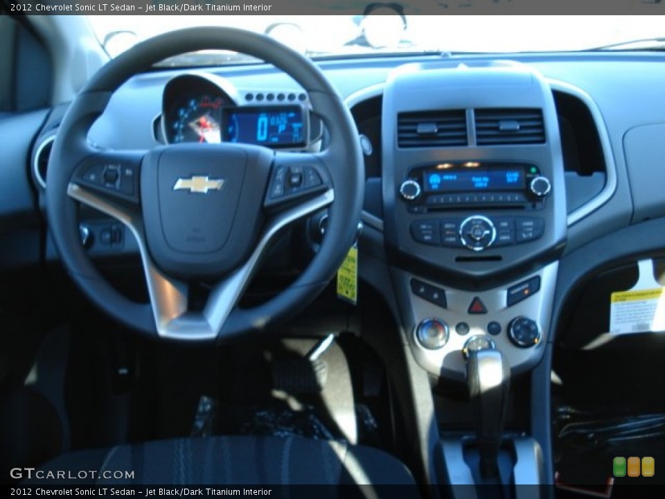 Jet Black/Dark Titanium Interior Dashboard for the 2012 Chevrolet Sonic LT Sedan #56977145