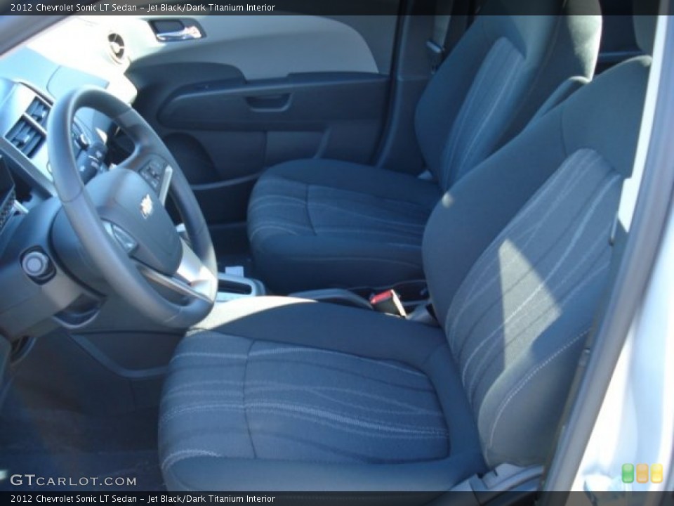 Jet Black/Dark Titanium Interior Photo for the 2012 Chevrolet Sonic LT Sedan #56977148