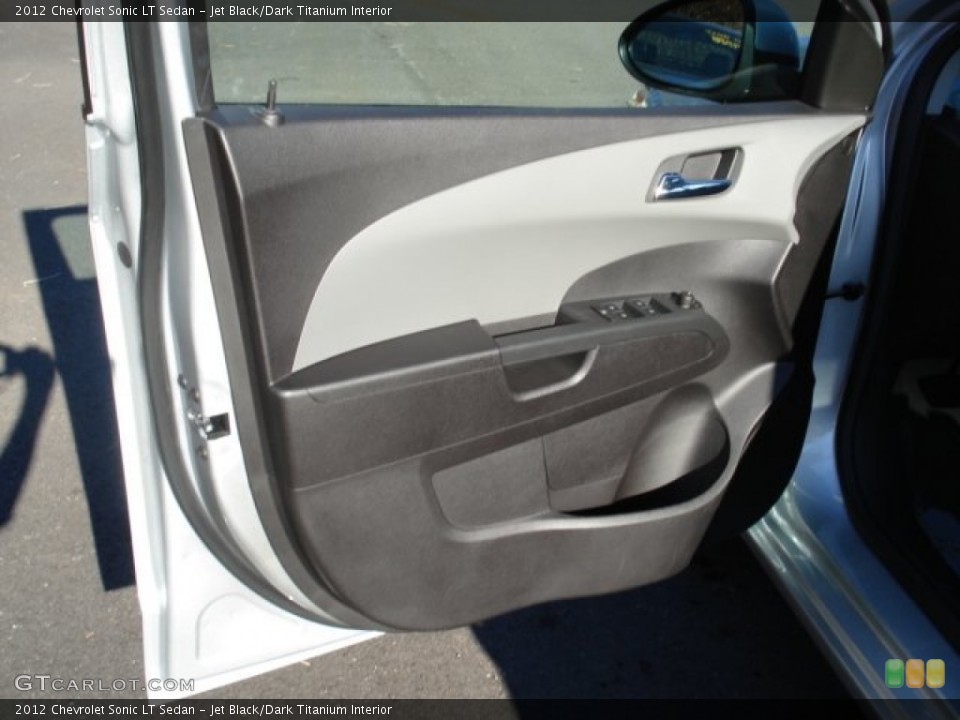 Jet Black/Dark Titanium Interior Door Panel for the 2012 Chevrolet Sonic LT Sedan #56977151