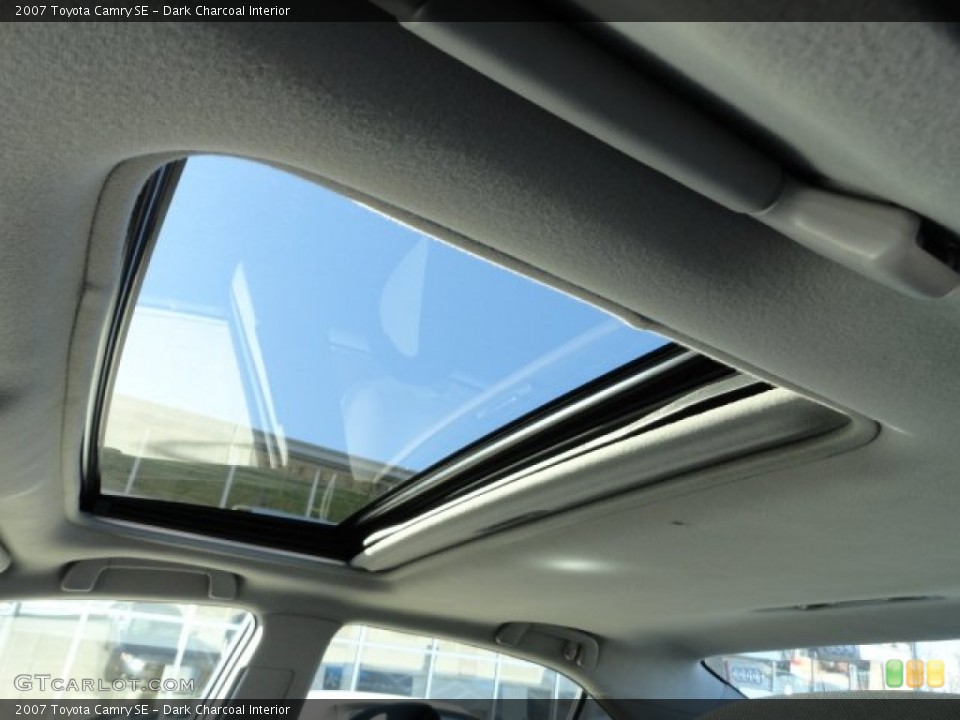 Dark Charcoal Interior Sunroof for the 2007 Toyota Camry SE #56978726