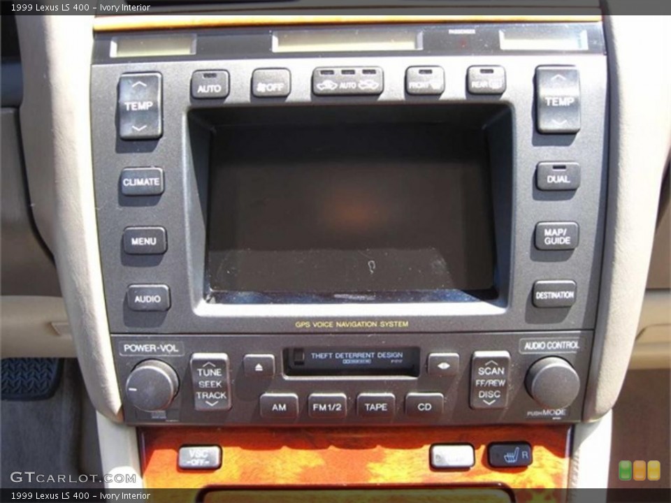 Ivory Interior Controls for the 1999 Lexus LS 400 #56984625