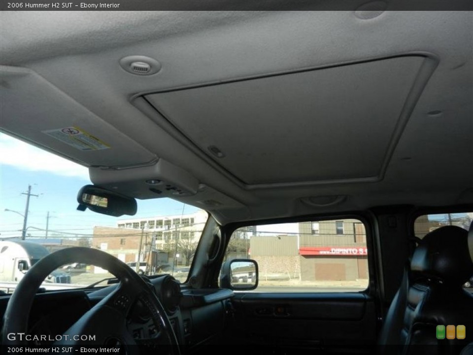 Ebony Interior Sunroof for the 2006 Hummer H2 SUT #56986742