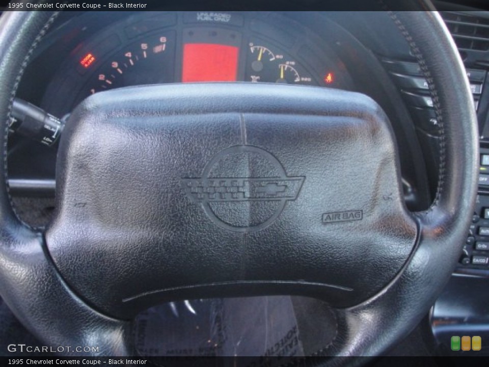 Black Interior Steering Wheel for the 1995 Chevrolet Corvette Coupe #56988634