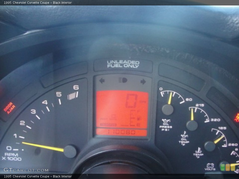 Black Interior Gauges for the 1995 Chevrolet Corvette Coupe #56988641