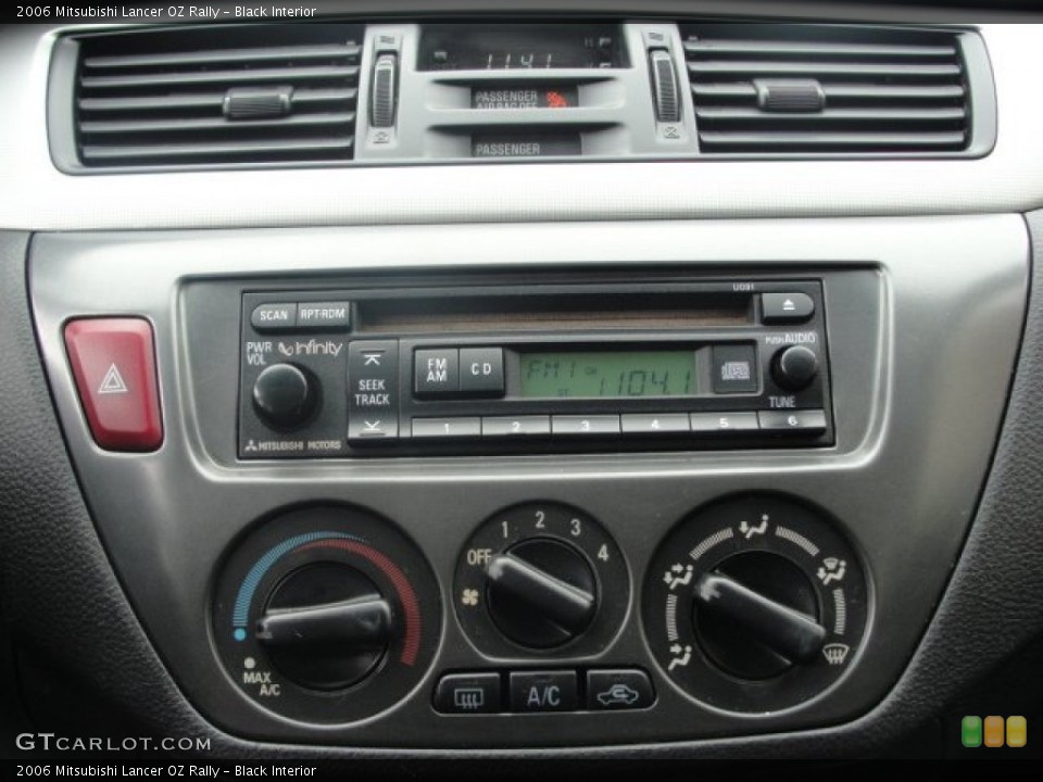 Black Interior Controls for the 2006 Mitsubishi Lancer OZ Rally #56988848