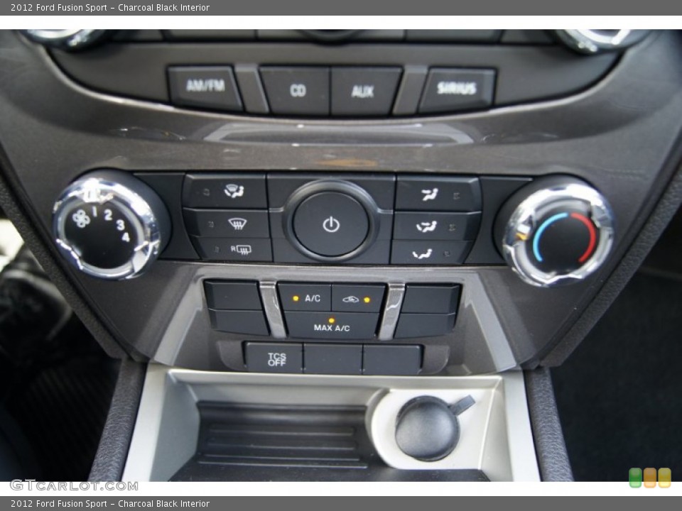 Charcoal Black Interior Controls for the 2012 Ford Fusion Sport #56991940