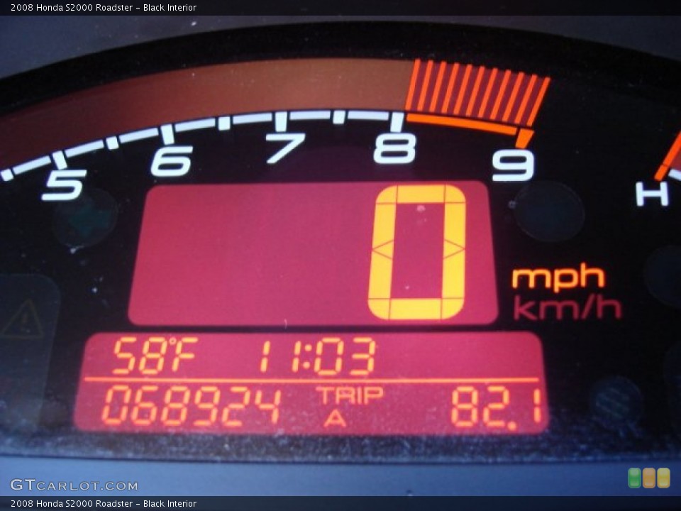 Black Interior Gauges for the 2008 Honda S2000 Roadster #56992115