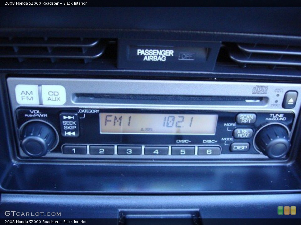 Black Interior Controls for the 2008 Honda S2000 Roadster #56992135