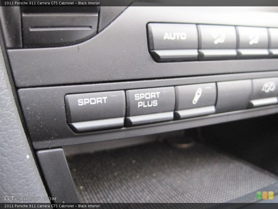 Black Interior Controls for the 2011 Porsche 911 Carrera GTS Cabriolet #56992658