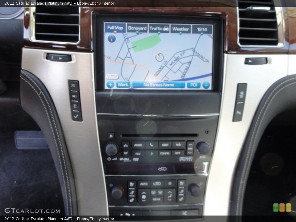 Ebony/Ebony Interior Navigation for the 2012 Cadillac Escalade Platinum AWD #56992811