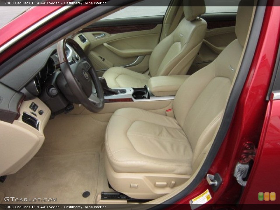 Cashmere/Cocoa Interior Photo for the 2008 Cadillac CTS 4 AWD Sedan #56994630
