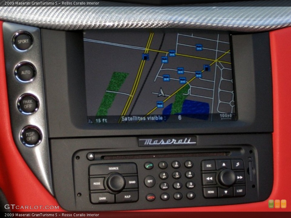 Rosso Corallo Interior Navigation for the 2009 Maserati GranTurismo S #56996491