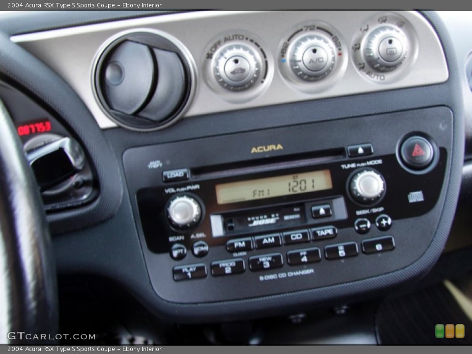 Ebony Interior Controls for the 2004 Acura RSX Type S Sports Coupe #56997455