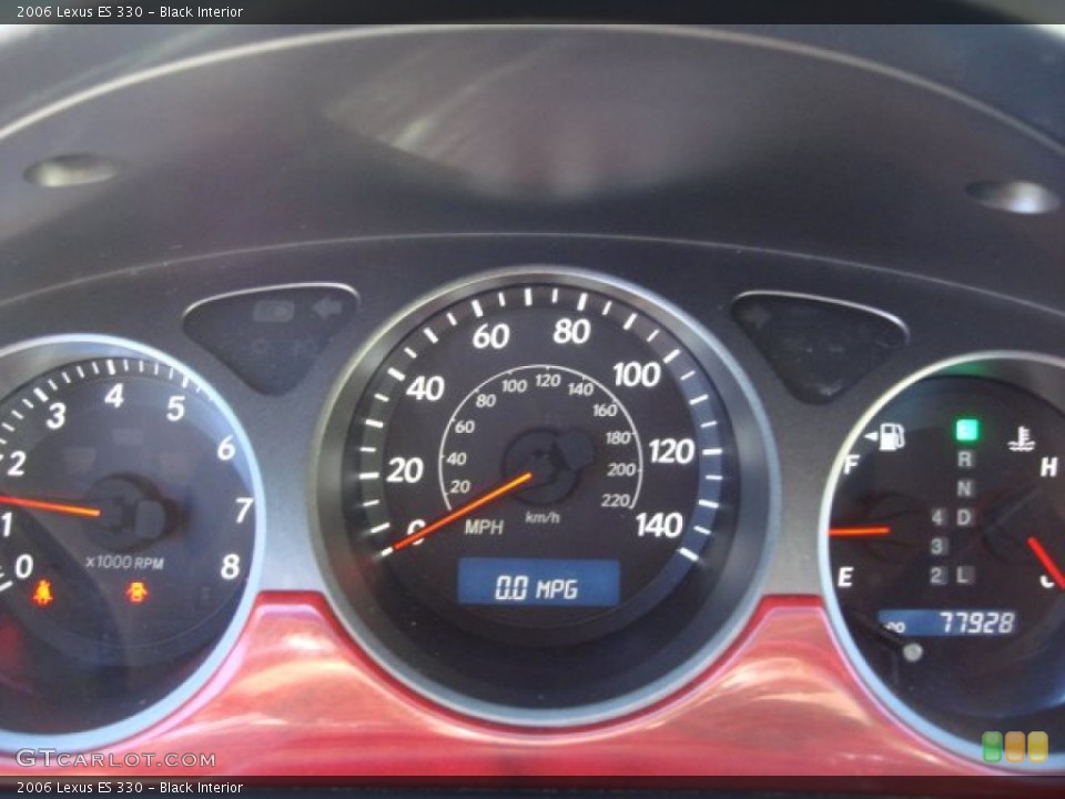 Black Interior Gauges for the 2006 Lexus ES 330 #56997950