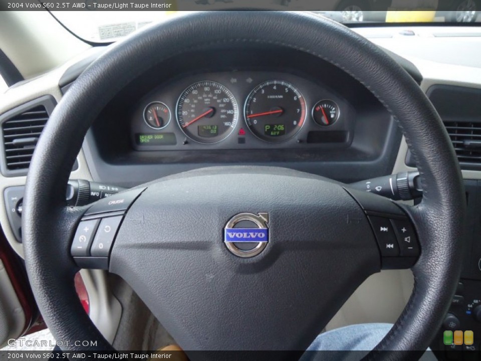 Taupe/Light Taupe Interior Steering Wheel for the 2004 Volvo S60 2.5T AWD #57000063